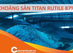 Thủ Tục Xuất Khẩu Khoáng Sản Titan Rutile 87%
